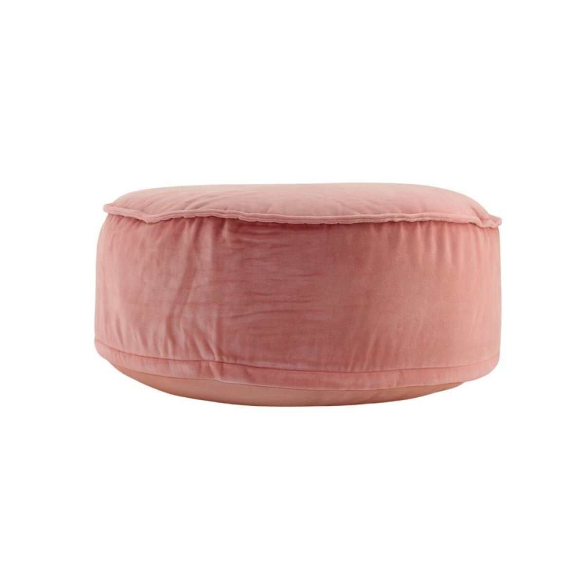 Pouf coussin en velours XL 65x25cm rose, BAZAR DE LUXE