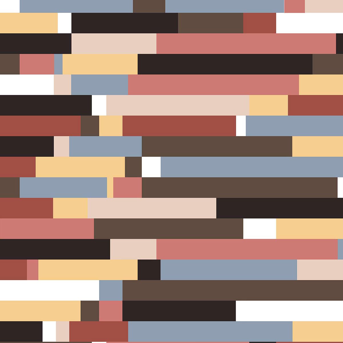 Papier peint, imbrication abstraite beige, HEXOA