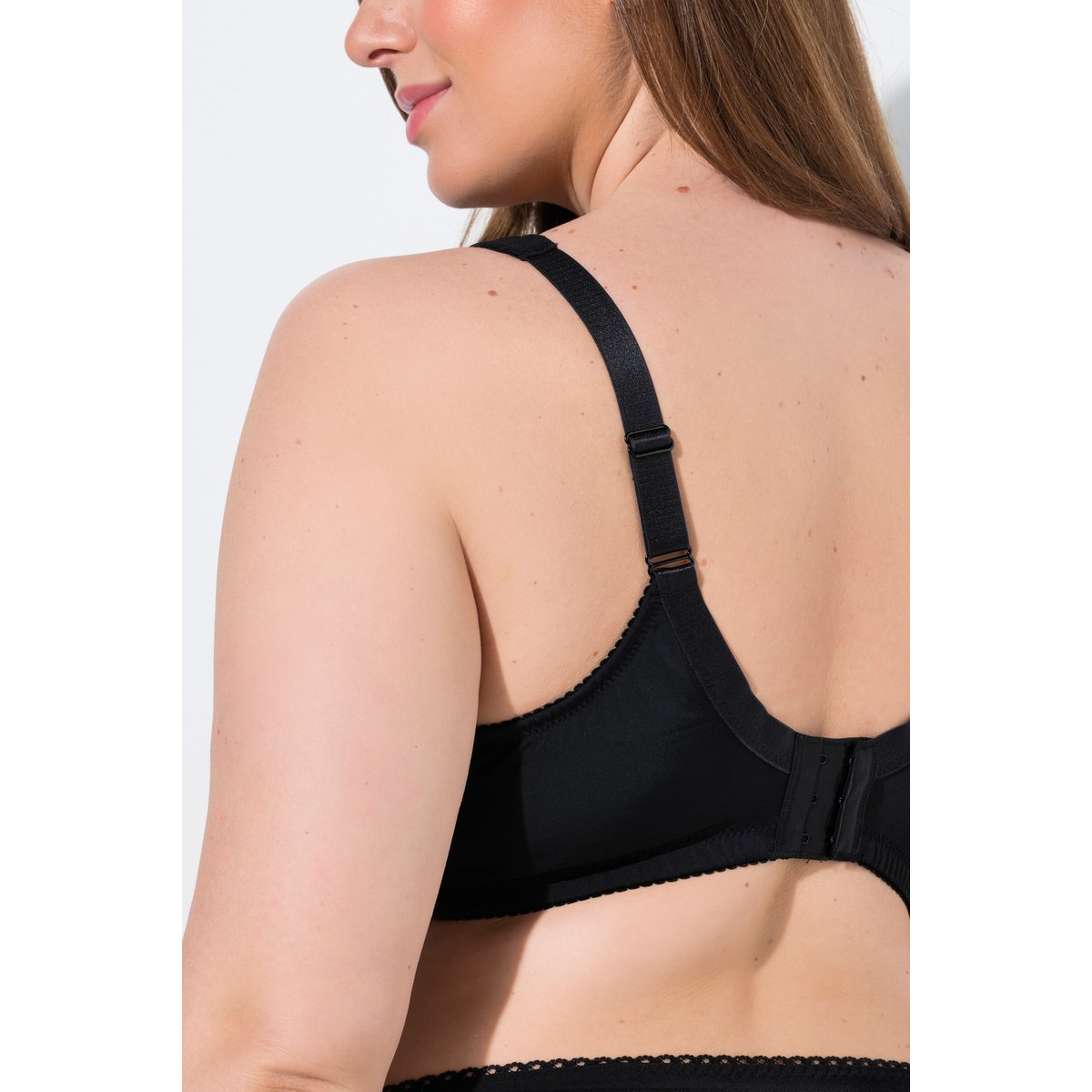 Soutien-gorge confortable sans armatures noir, ULLA POPKEN