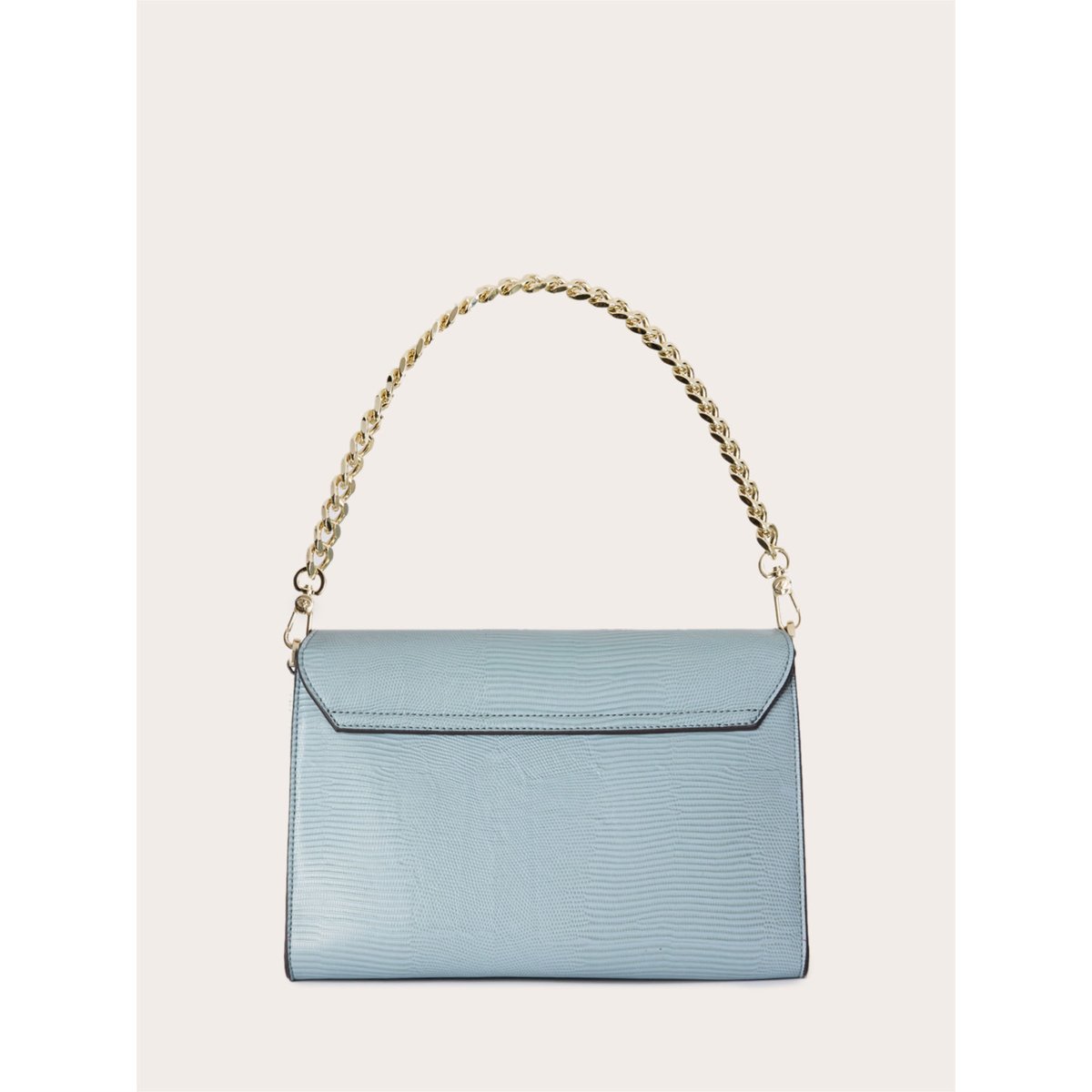 Sac bandoulière avec chaîne et fermoir tournant light - blue, MOTIVI