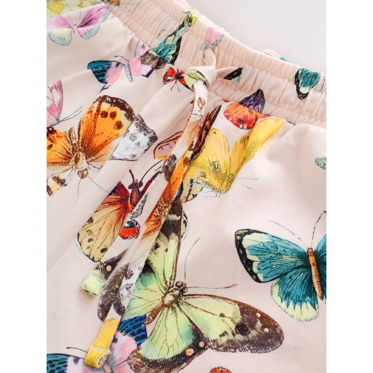 Ensemble short de pyjama boutonné en jersey papillon crème, NEXT