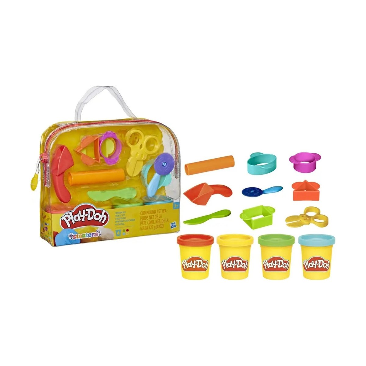 Kit de démarrage Play-Doh avec 4 boîtes et des accessoires multicolore, HASBRO