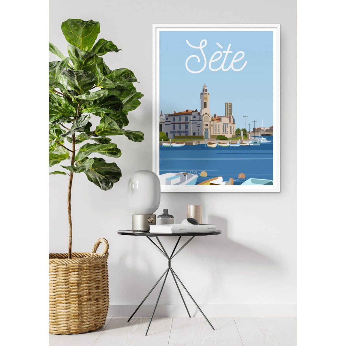 Affiche ville de Sète blanc, L'AFFICHERIE