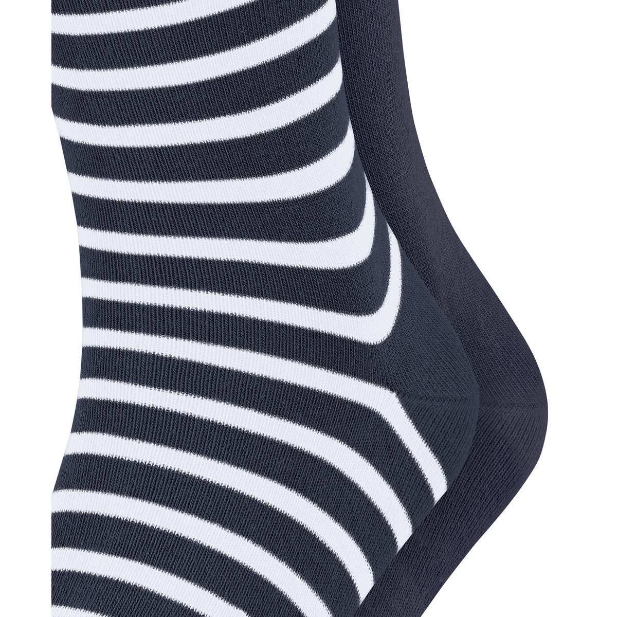 Chaussettes Fine Stripe 2-Pack Opaque space bleu, ESPRIT
