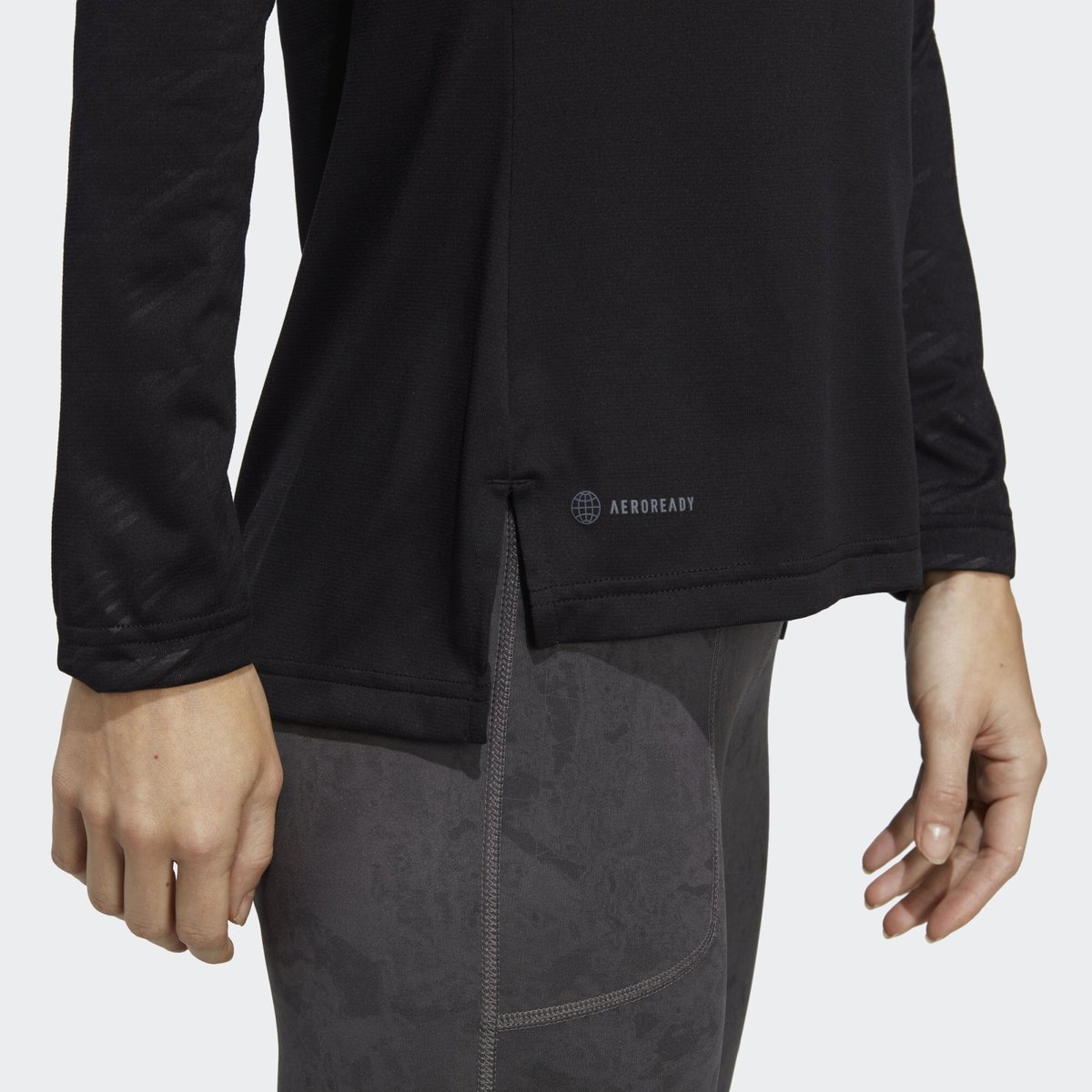 T-shirt manches longues à demi-zip Terrex Multi black, adidas Performance