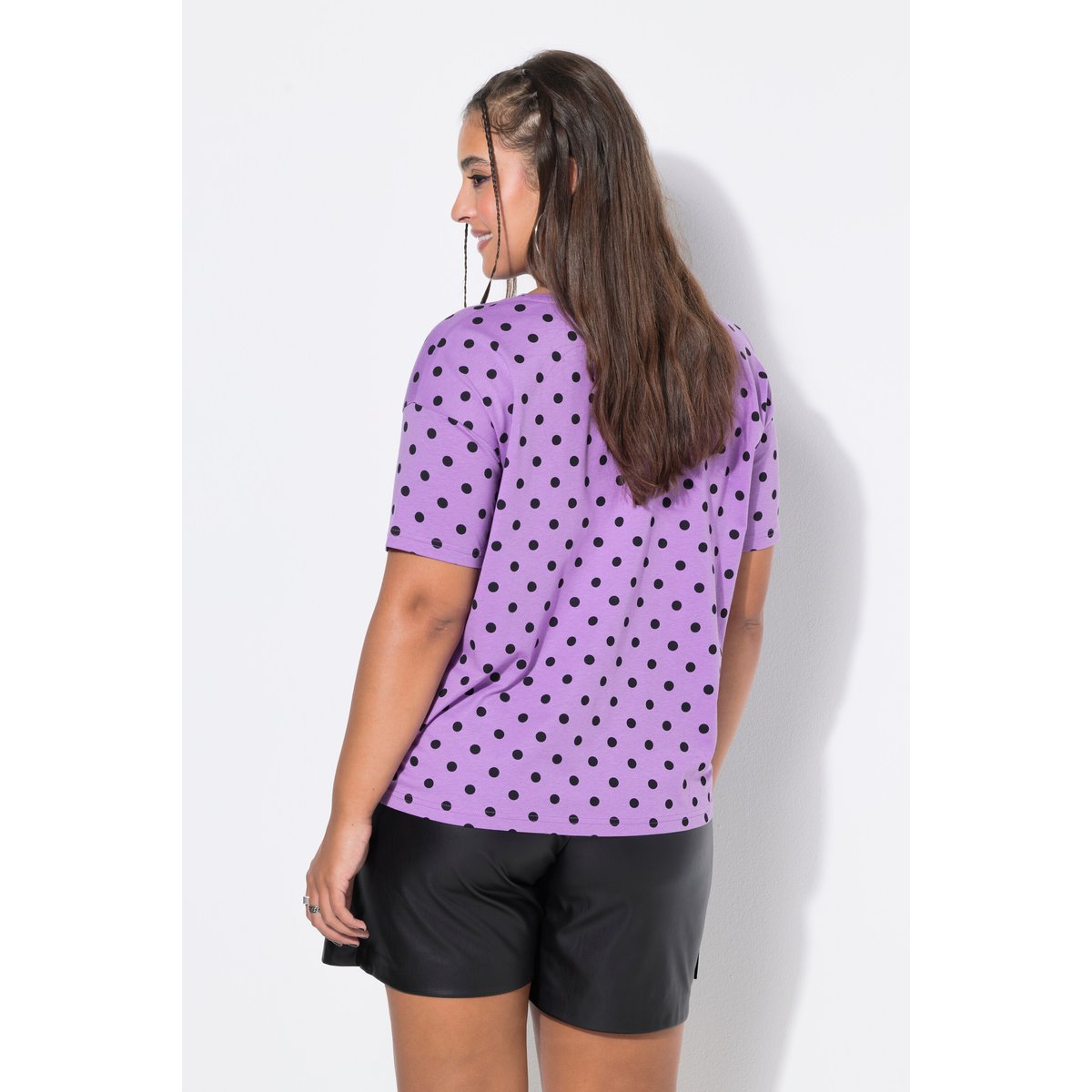 T-shirt oversize, motif à pois lilas, STUDIO UNTOLD