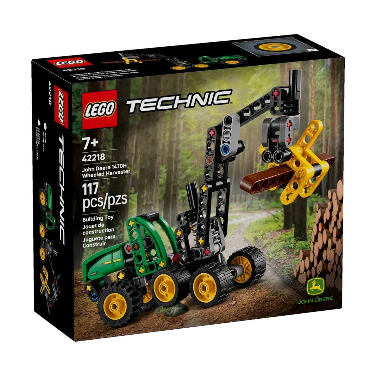 Technic L'abatteuse John Deere 1470H multicolore, LEGO
