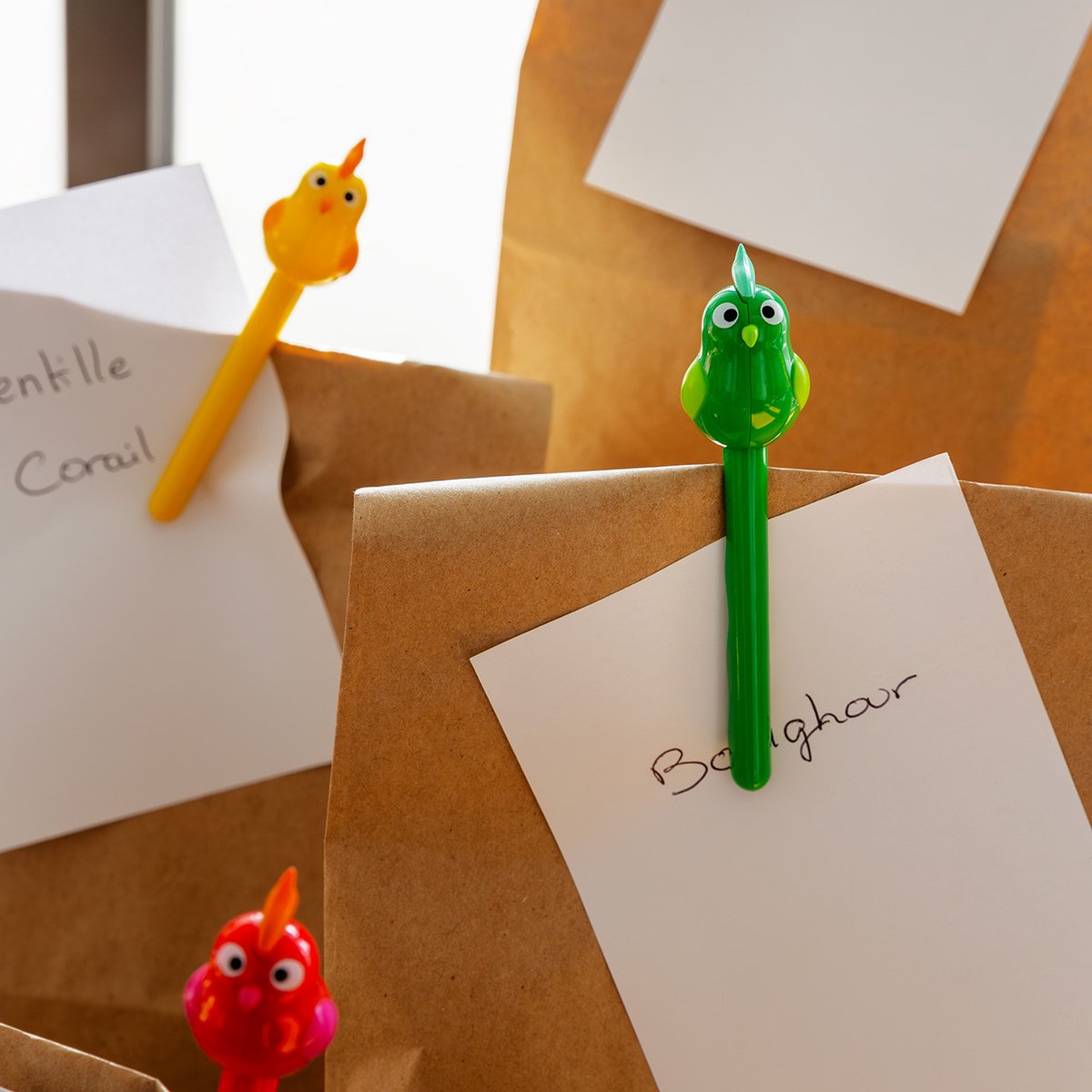 Set de 4 pinces à sachet Perruclip multicolore, PYLONES