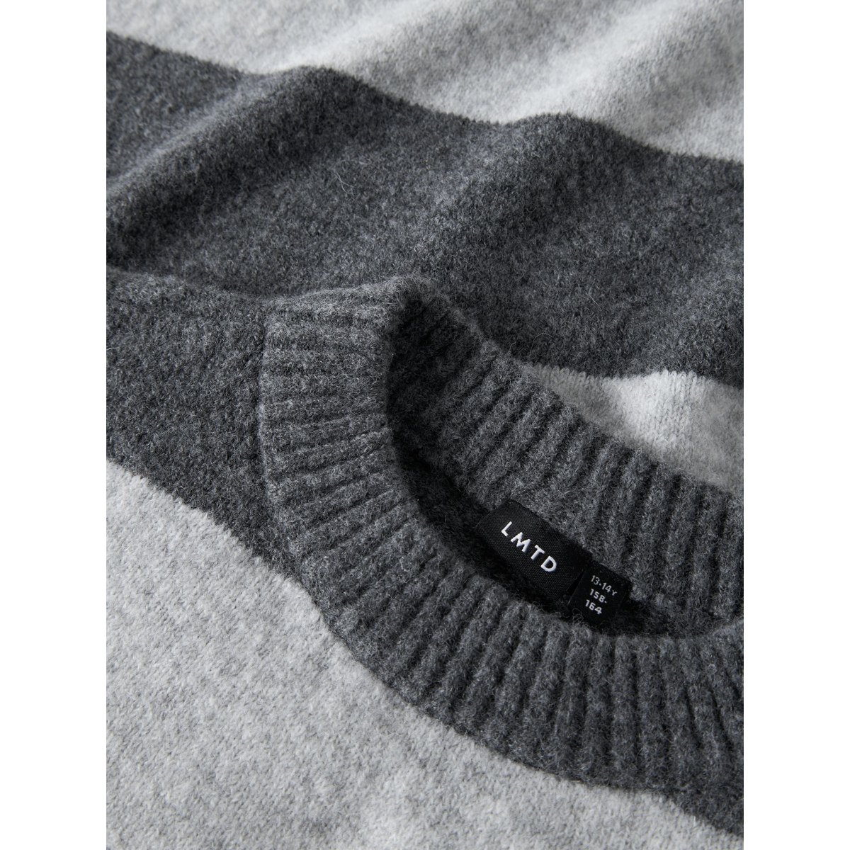 Pull En Maille dark grey melange, NAME IT