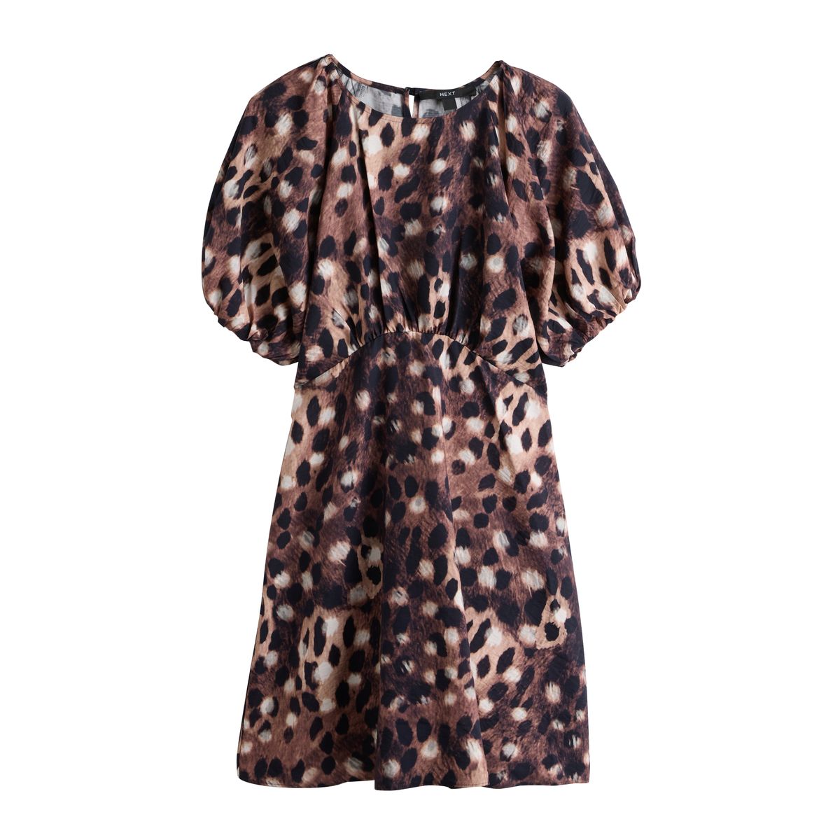 Mini-robe à manches bouffantes imprimé animal, NEXT