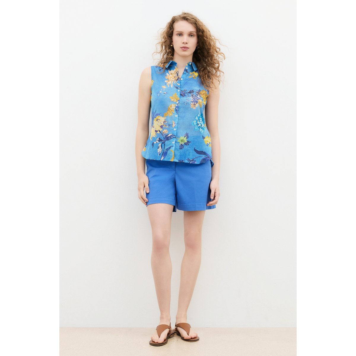 Chemise droite col CHEMISE CJESSIL bleu, CAROLL