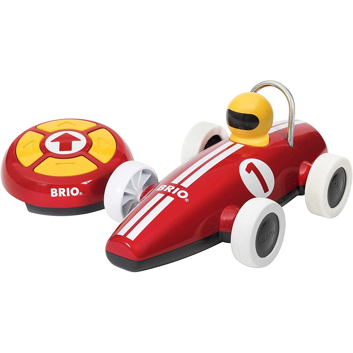Voiture de course radiocommandée rouge, BRIO