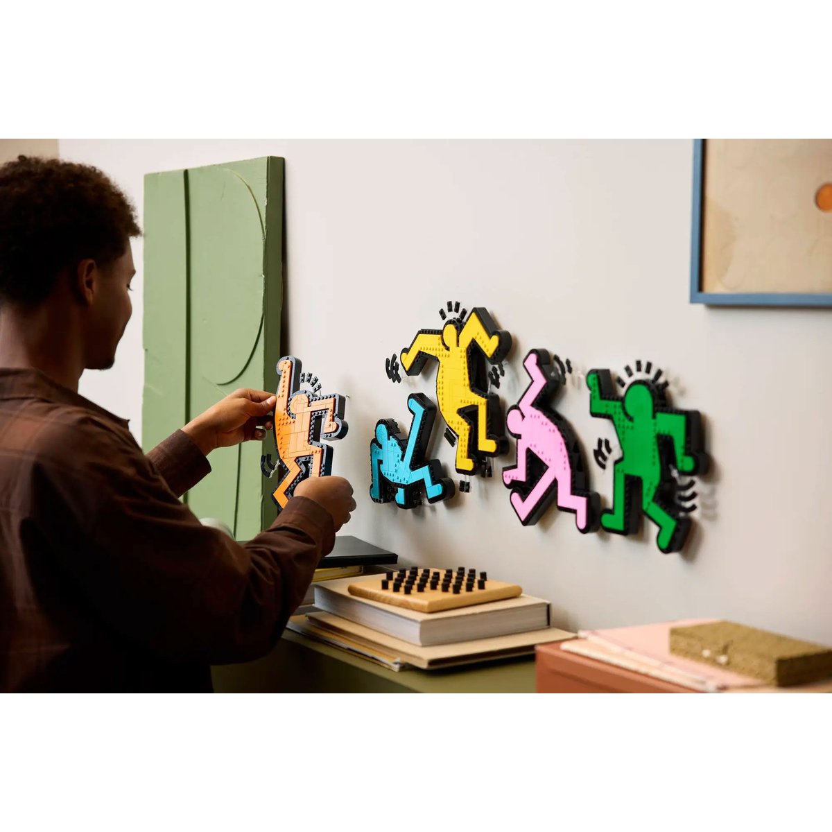 LEGO Art - Keith Haring : Les Figures Dansantes 31216 - Kit de Construction Créatif couleur unique, LEGO
