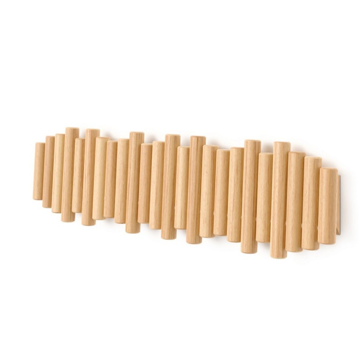 Grand portemanteau mural bois  PICKET bois clair, UMBRA