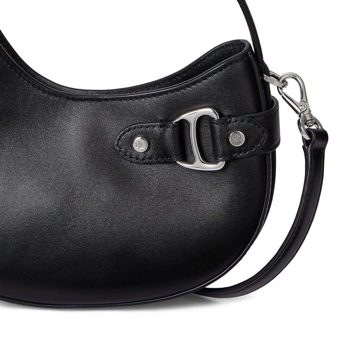 Sac en cuir porté épaule, à bandoulière, TASHA noir, LAUREN RALPH LAUREN