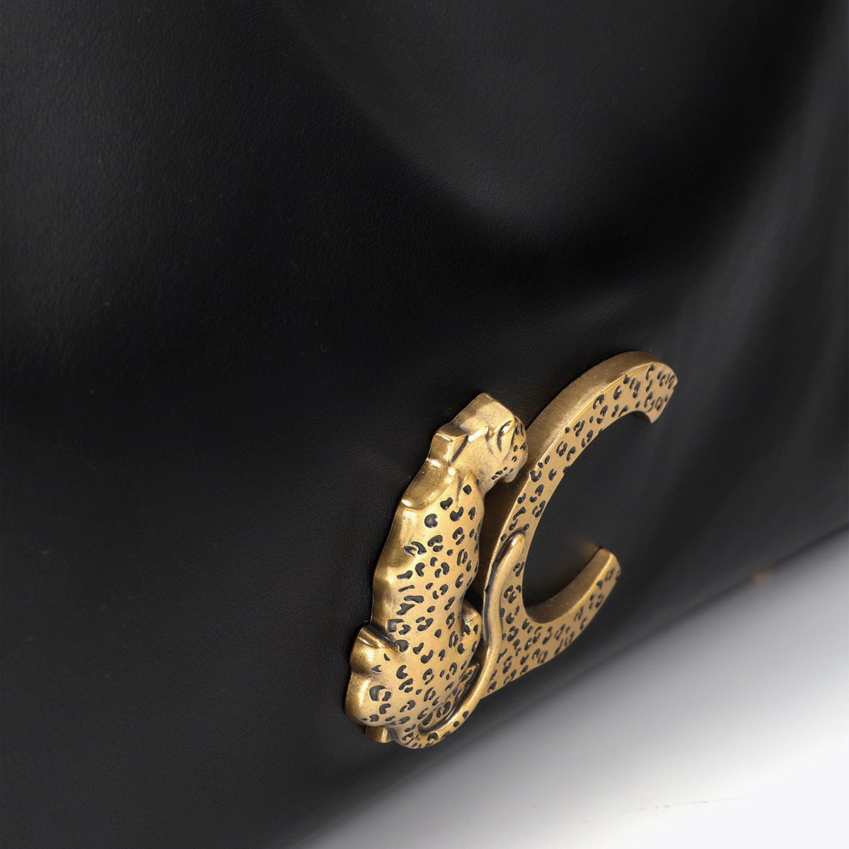 Cabas à logo métallique noir, LOLA CASADEMUNT