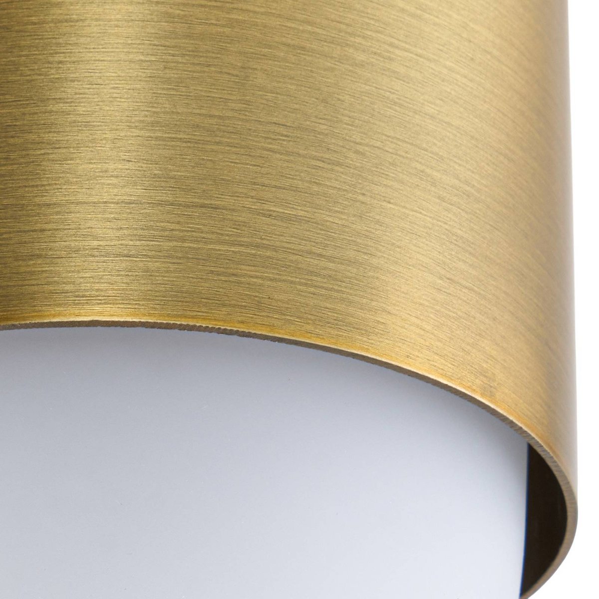 Applique extérieure en aluminium moderne laiton, blanc, LINDBY
