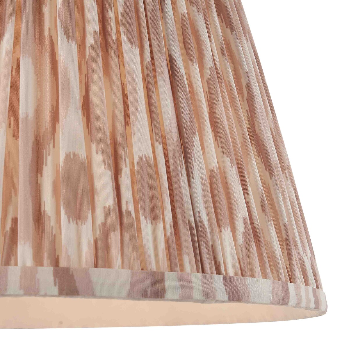 40cm Ikat Light Shade in Pleated Fabric natural, ÉDITÉ
