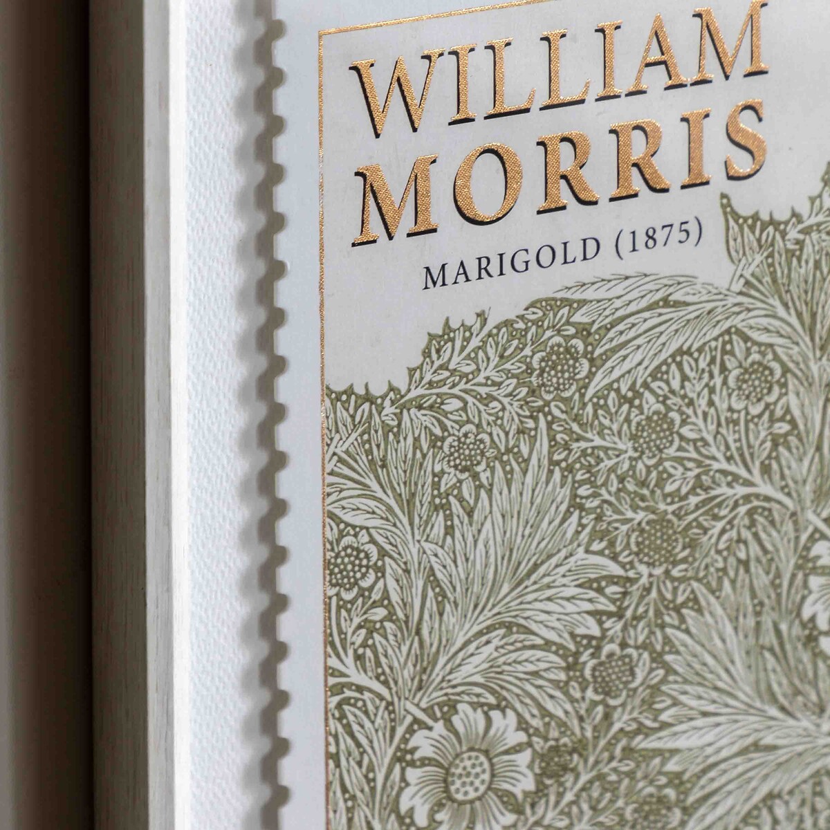 Set of 2 William Morris Stamp Green Framed Art grey, ÉDITÉ