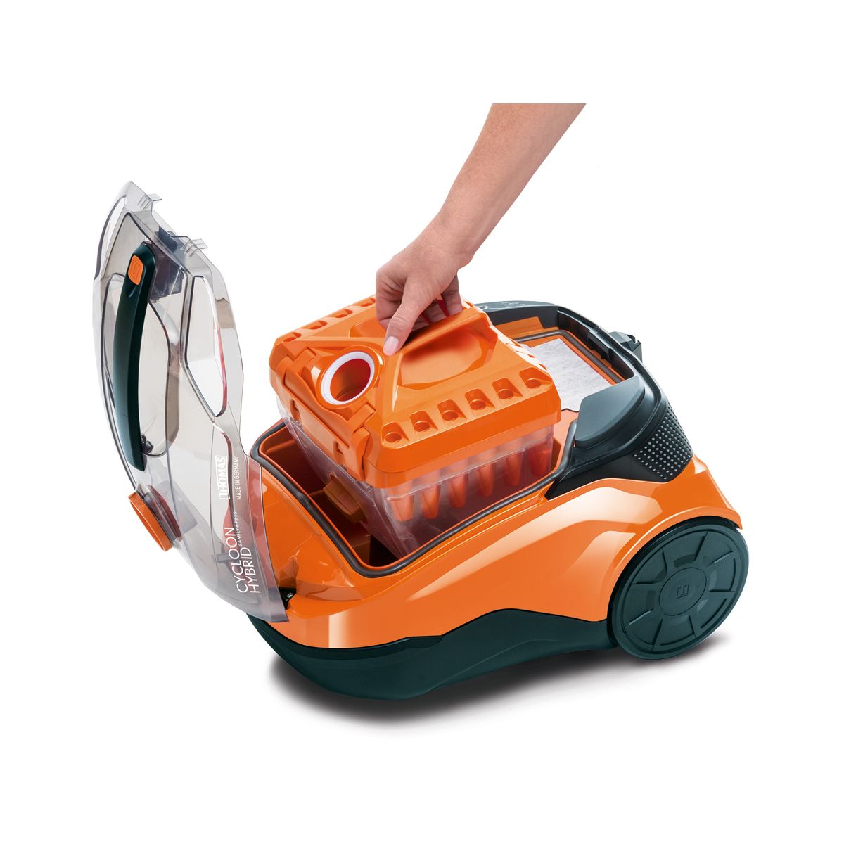 Aspirateur laveur Cycloon Hybrid Pet & Friends orange, THOMAS