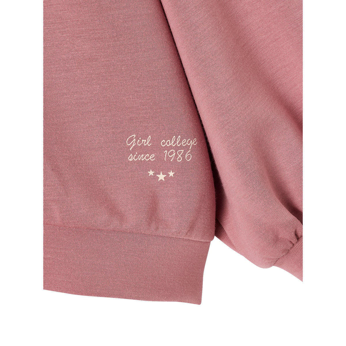 Sweat zippé vieux rose, VERTBAUDET