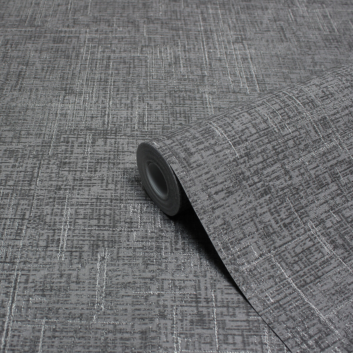 10m Luxe Serafina Abstract Vinyl Wallpaper charcoal, FURN.