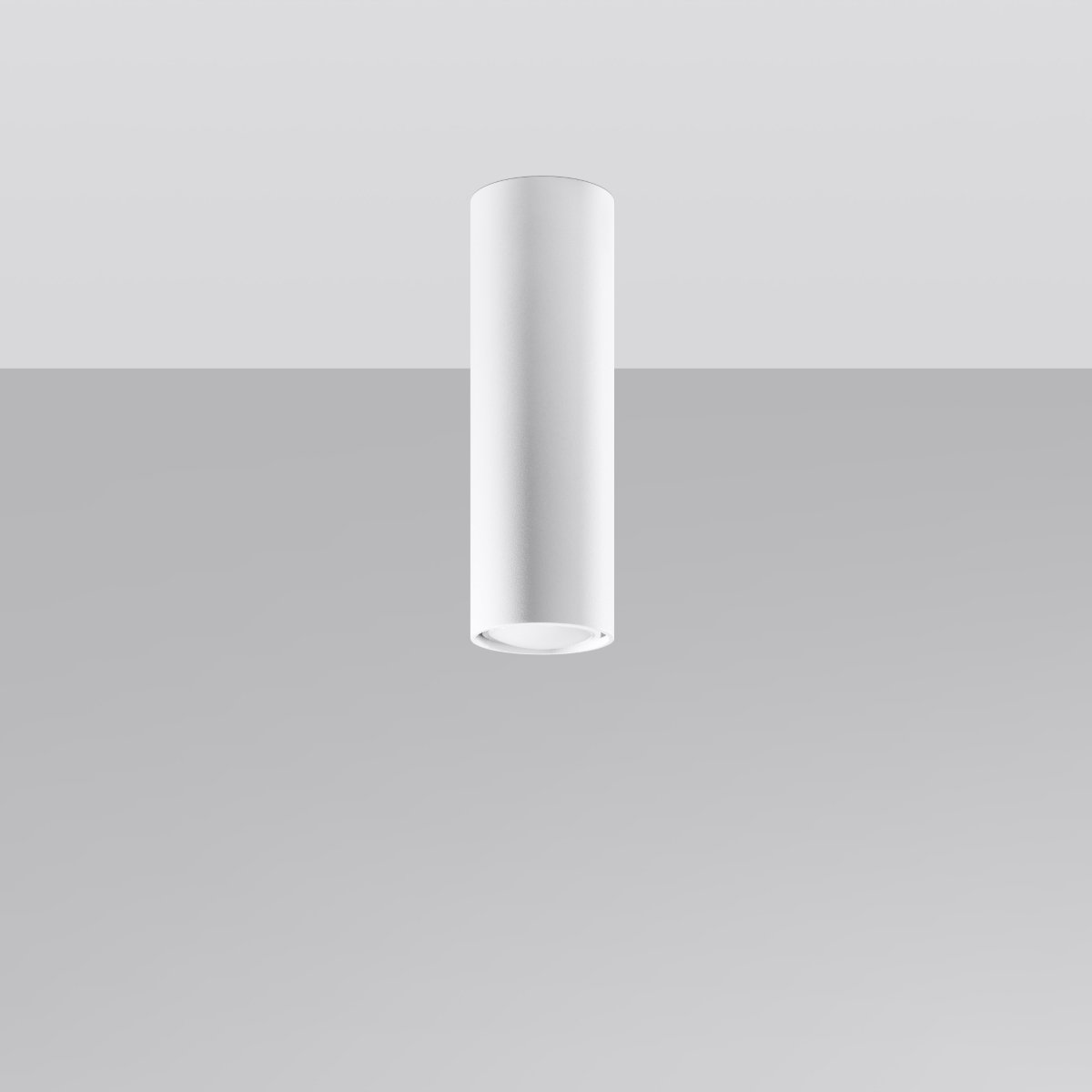 Plafonnier Acier Blanc GU10 1 Lagos 20 blanc, EDEN