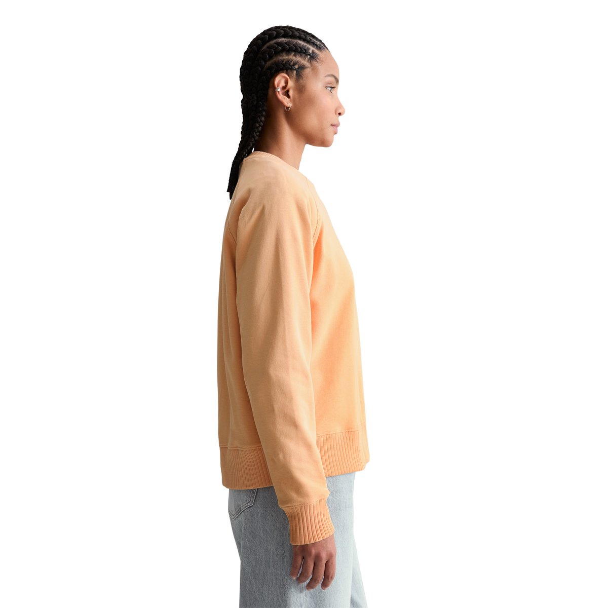 Sweat-shirt DfC relaxed avec poignets en tricot côtelé orange, MARC O’POLO DENIM