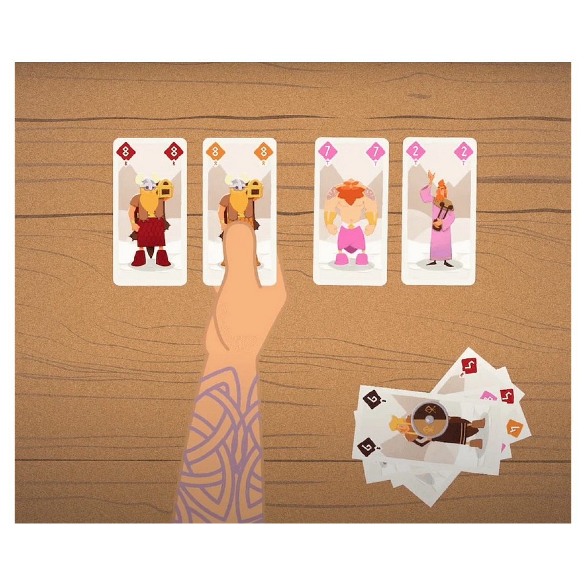 Jeu de cartes Odin - as d'or 2025 couleur unique, HELVETIQ
