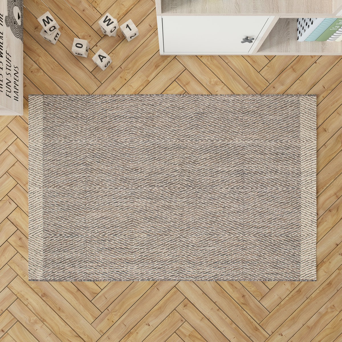 Tapis aspect naturel IRINEO naturel/brun, NATTIOT