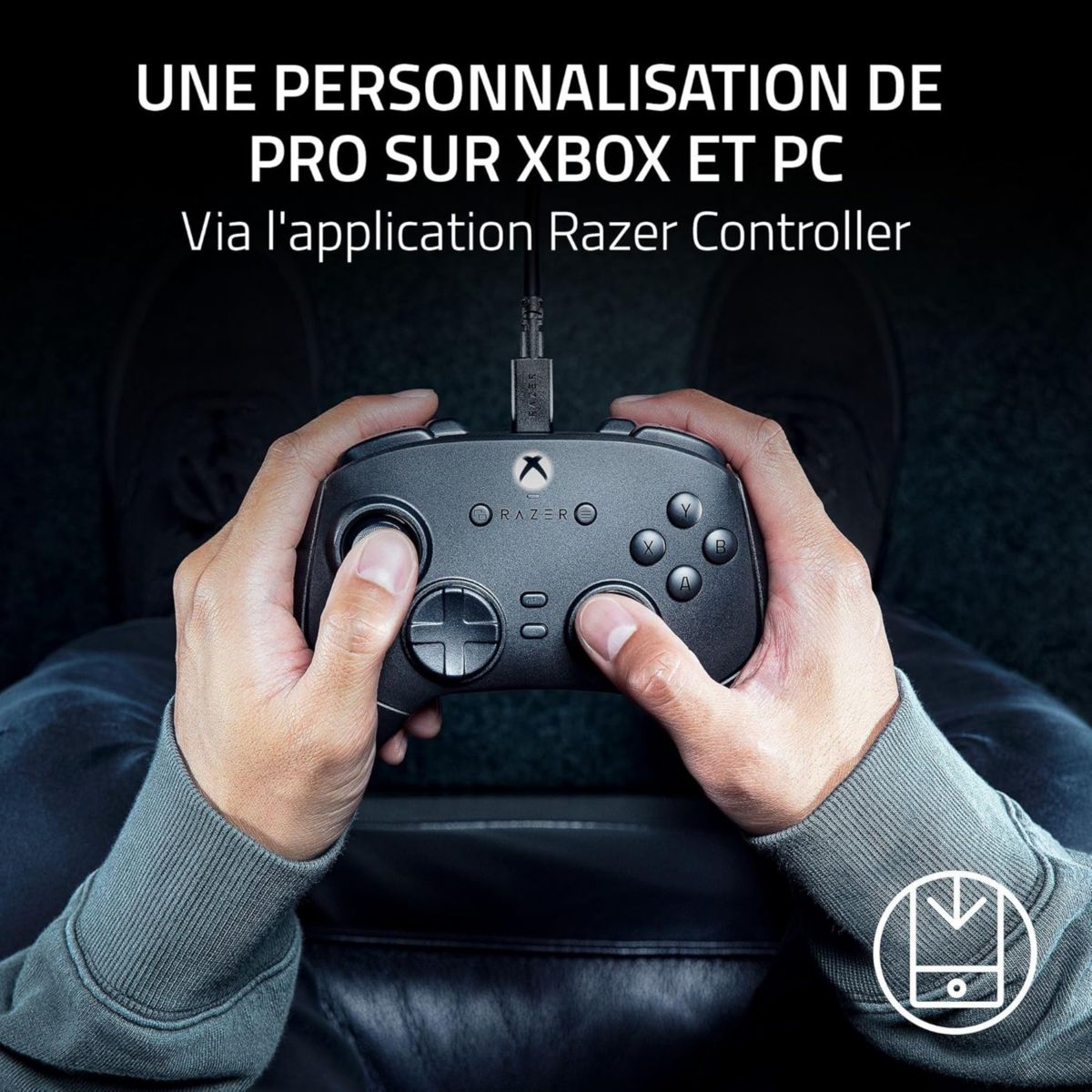 Manette Wolverine V3 Tournament Ed Noir couleur unique, RAZER
