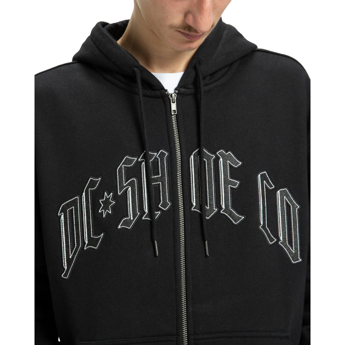 Sweat à capuche zippé PLANTED. noir black, DC SHOES