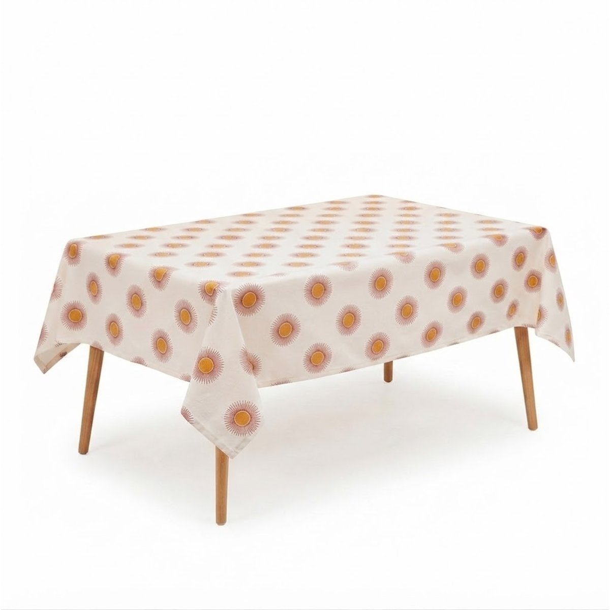Nappe en coton Soleil beige, EDEN
