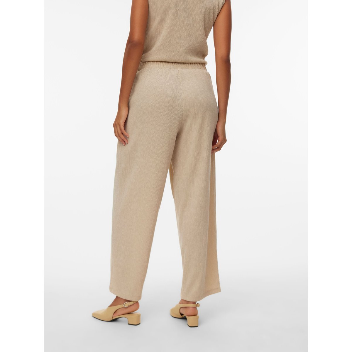 Pantalon À Jambe Large pumice stone, VERO MODA