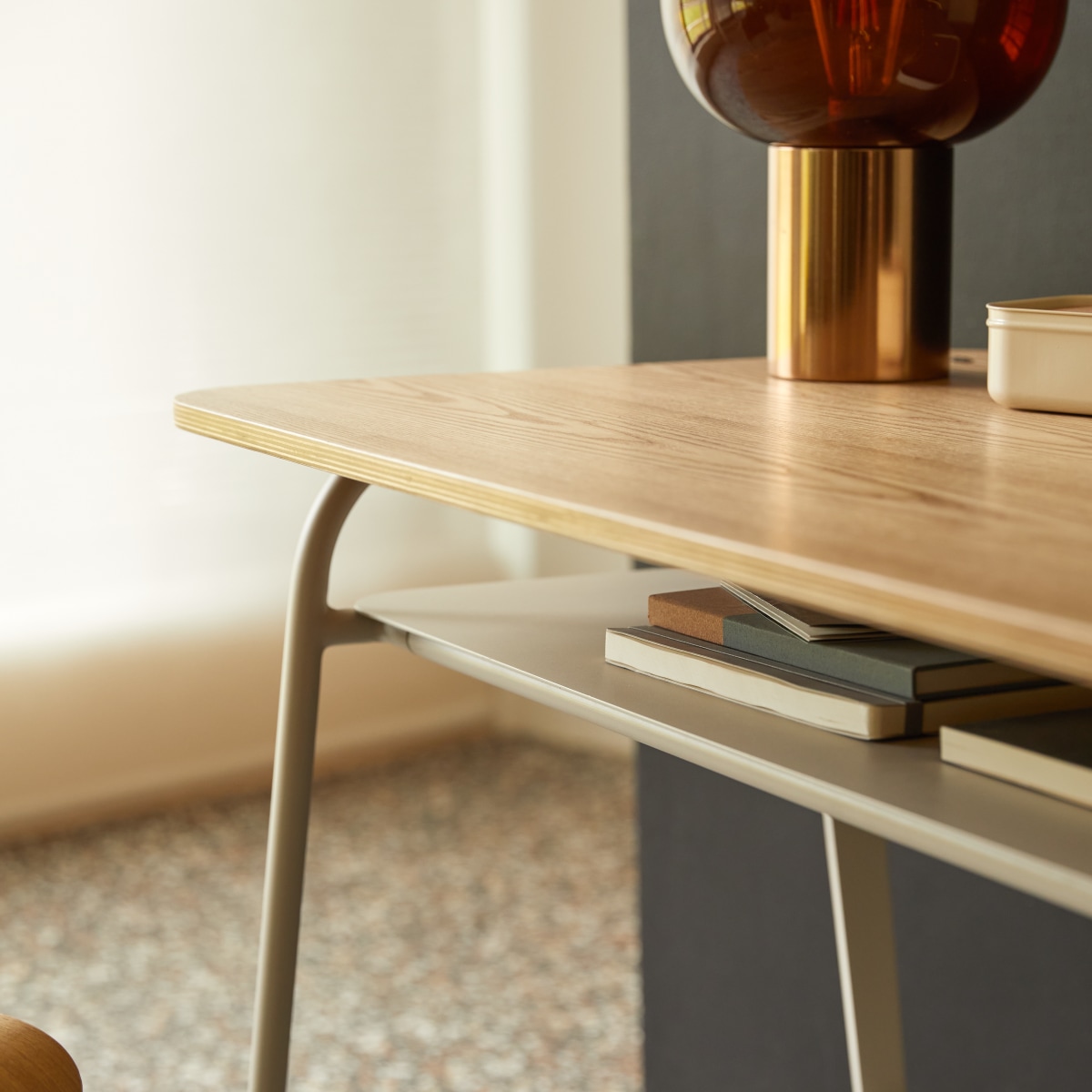 Bureau en Frêne massif, MIO beige, TIKAMOON