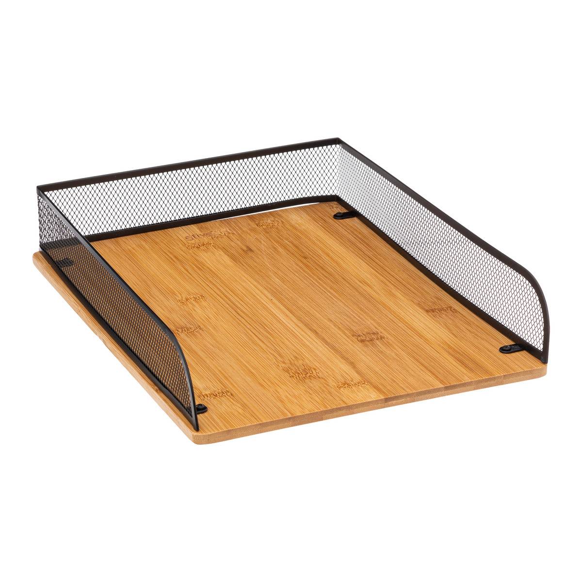 Range-documents en bambou HAVI noir, 5FIVE SIMPLY SMART