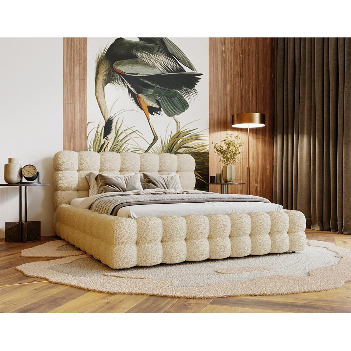 Lit coffre - DARLING beige, BEST MOBILIER