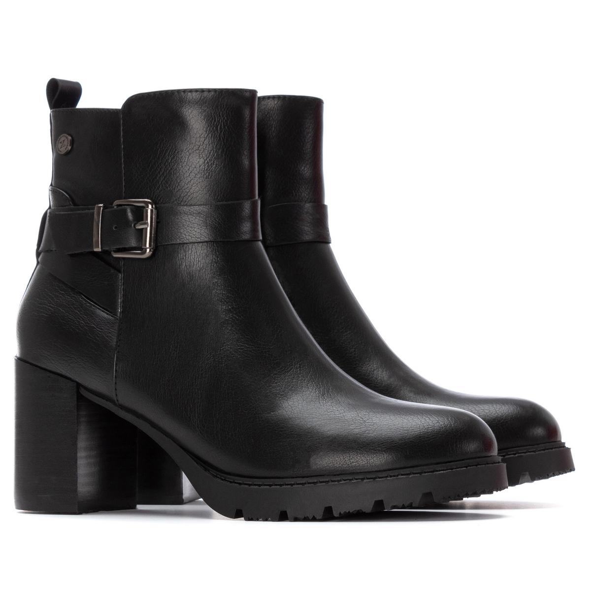 Bottine Talon Décontractée Fermeture éclair noir, XTI