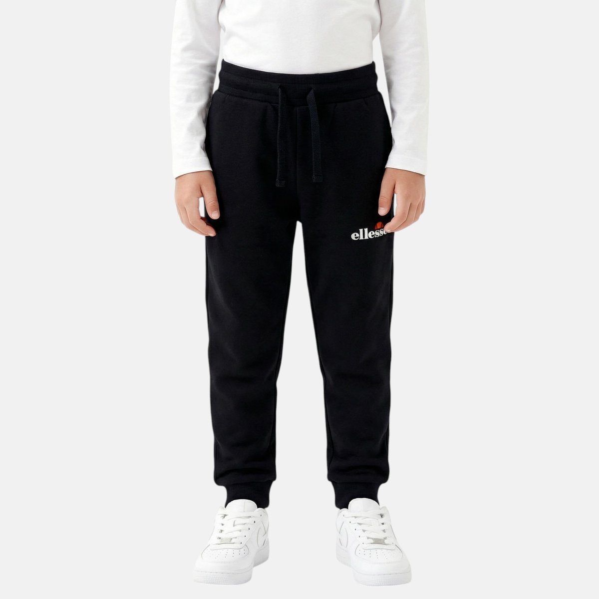 Pantalon de jogging à cordon de serrage, coupe décontractée RUN noir, ELLESSE
