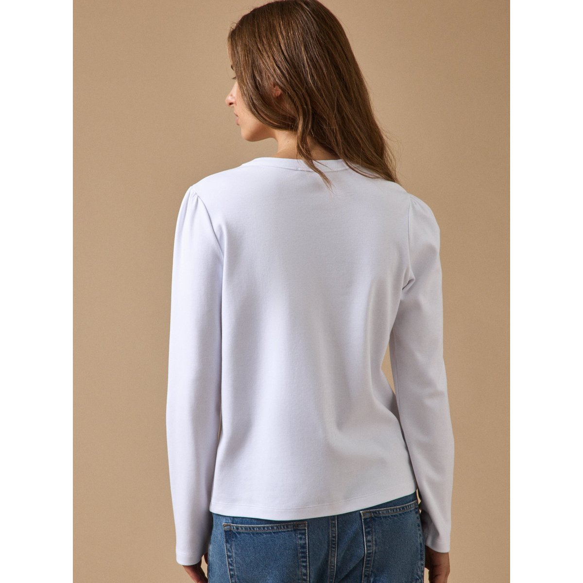 T-shirt  coton biologique blanc, CYRILLUS