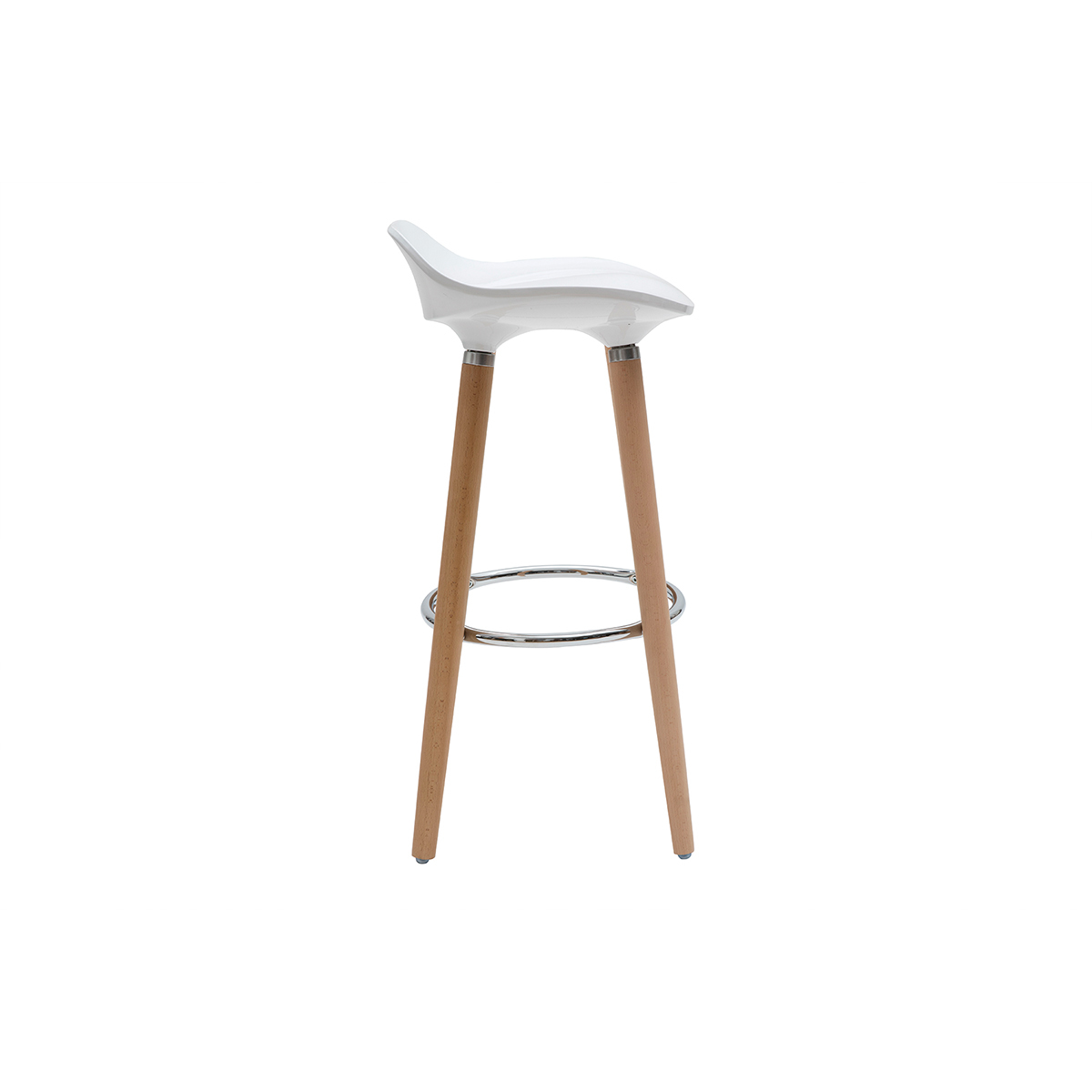 Tabourets de bar scandinaves blancs (lot de 2) GILDA blanc, MILIBOO