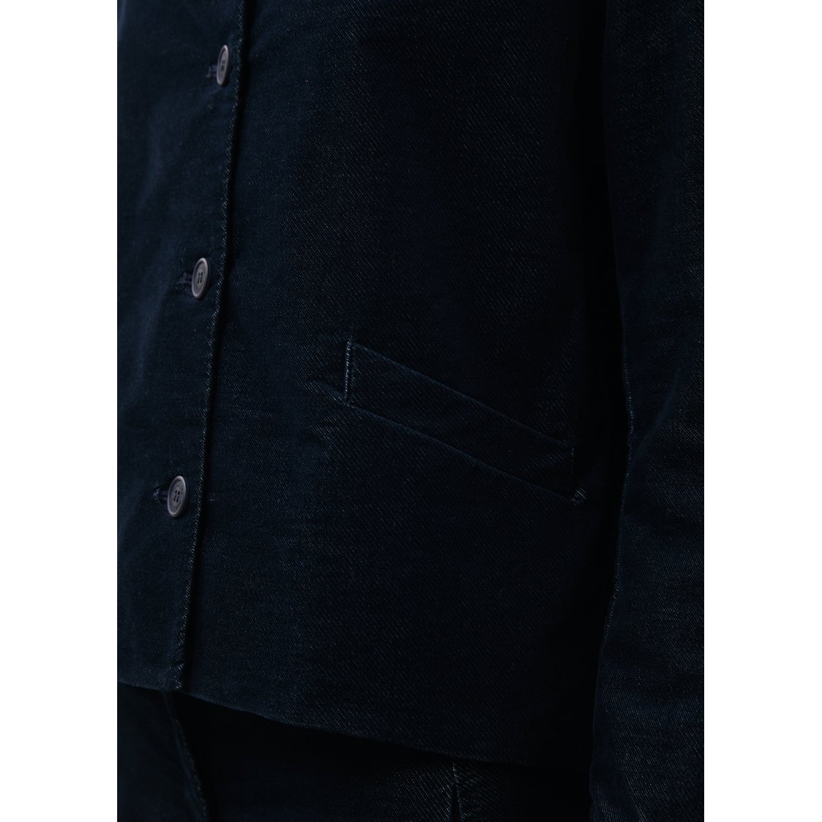 Veste courte en velours marine, HUMILITY