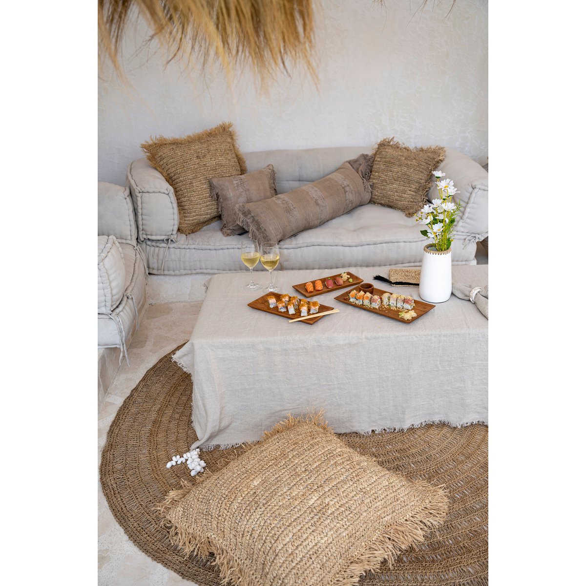 Nappe en lin LINEN beige, BAZAR BIZAR