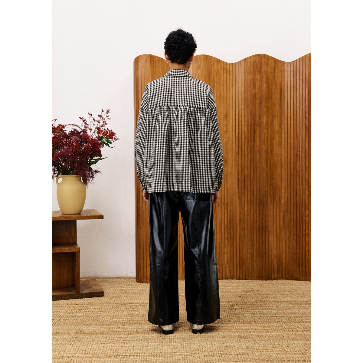 Chemise en coton RAVEN noir, FRNCH