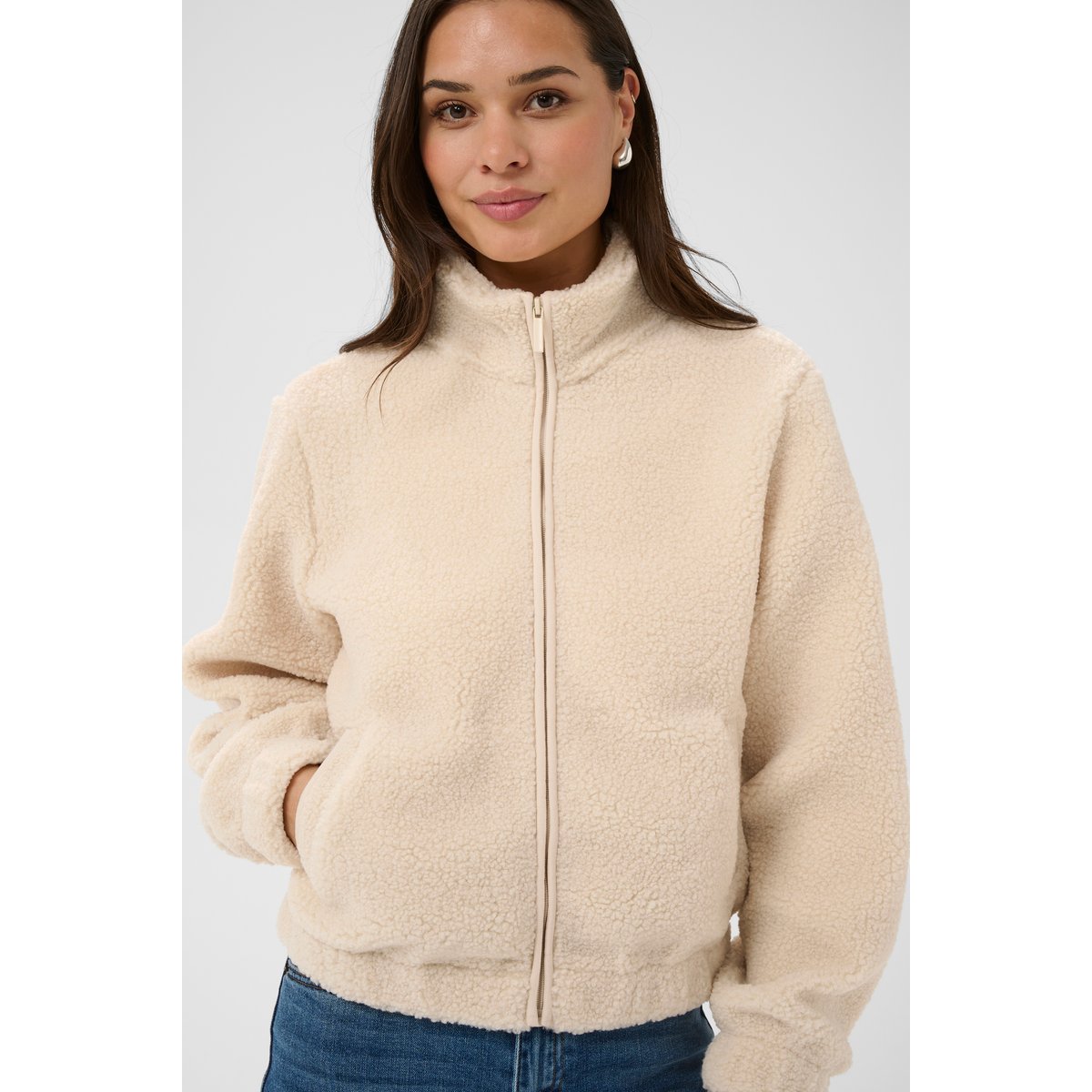 Manteau blanc eggnog, KAFFE