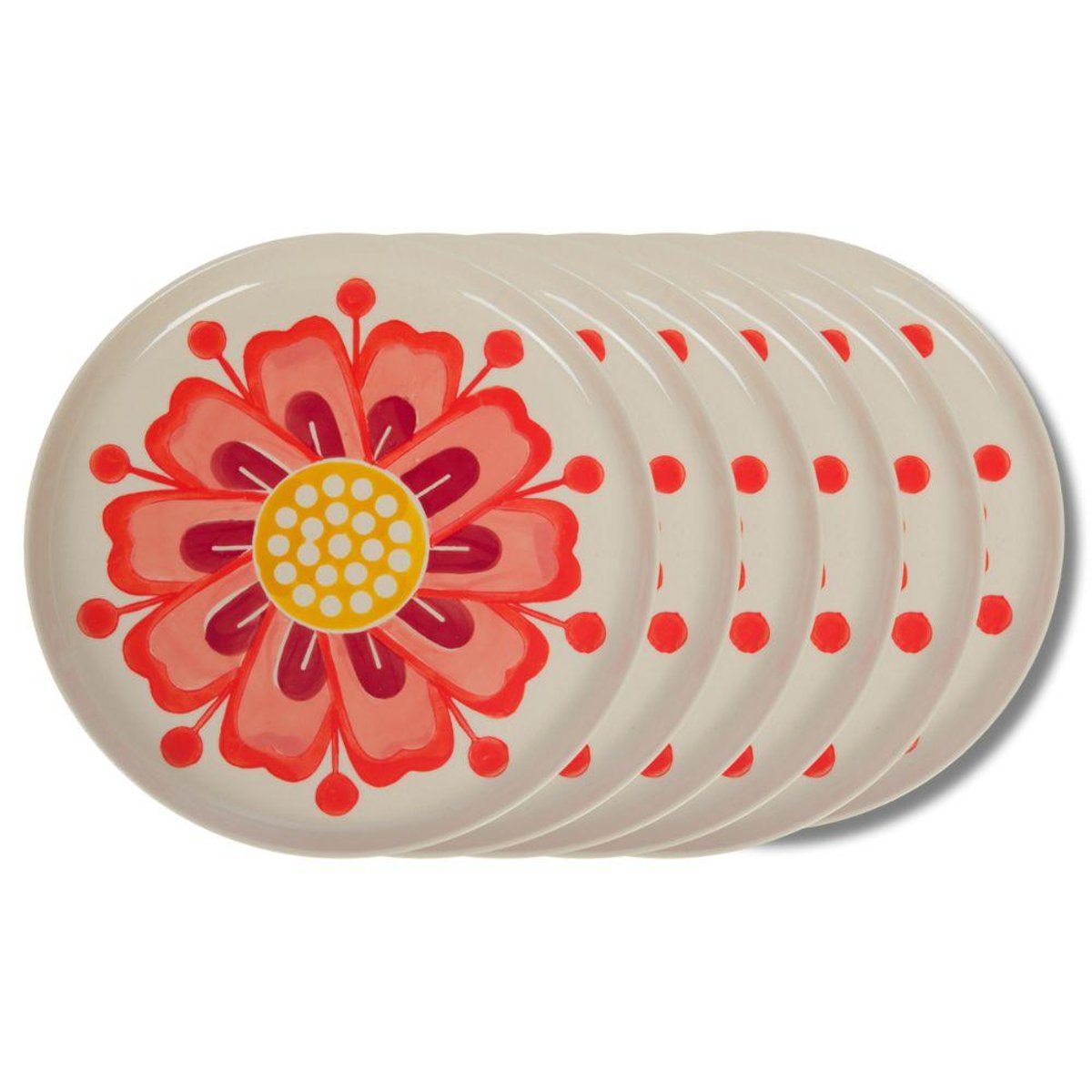 Assiette plate Debbie 26 cm (lot de 6) blanc, AMADEUS