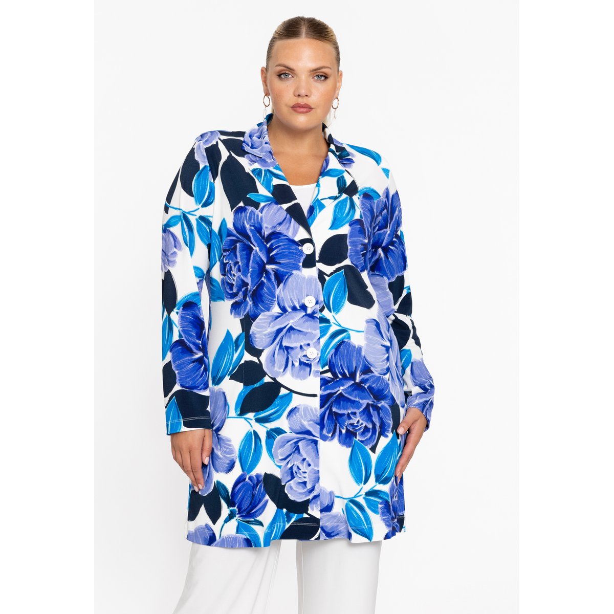 Blazer imprimée violet, YOEK