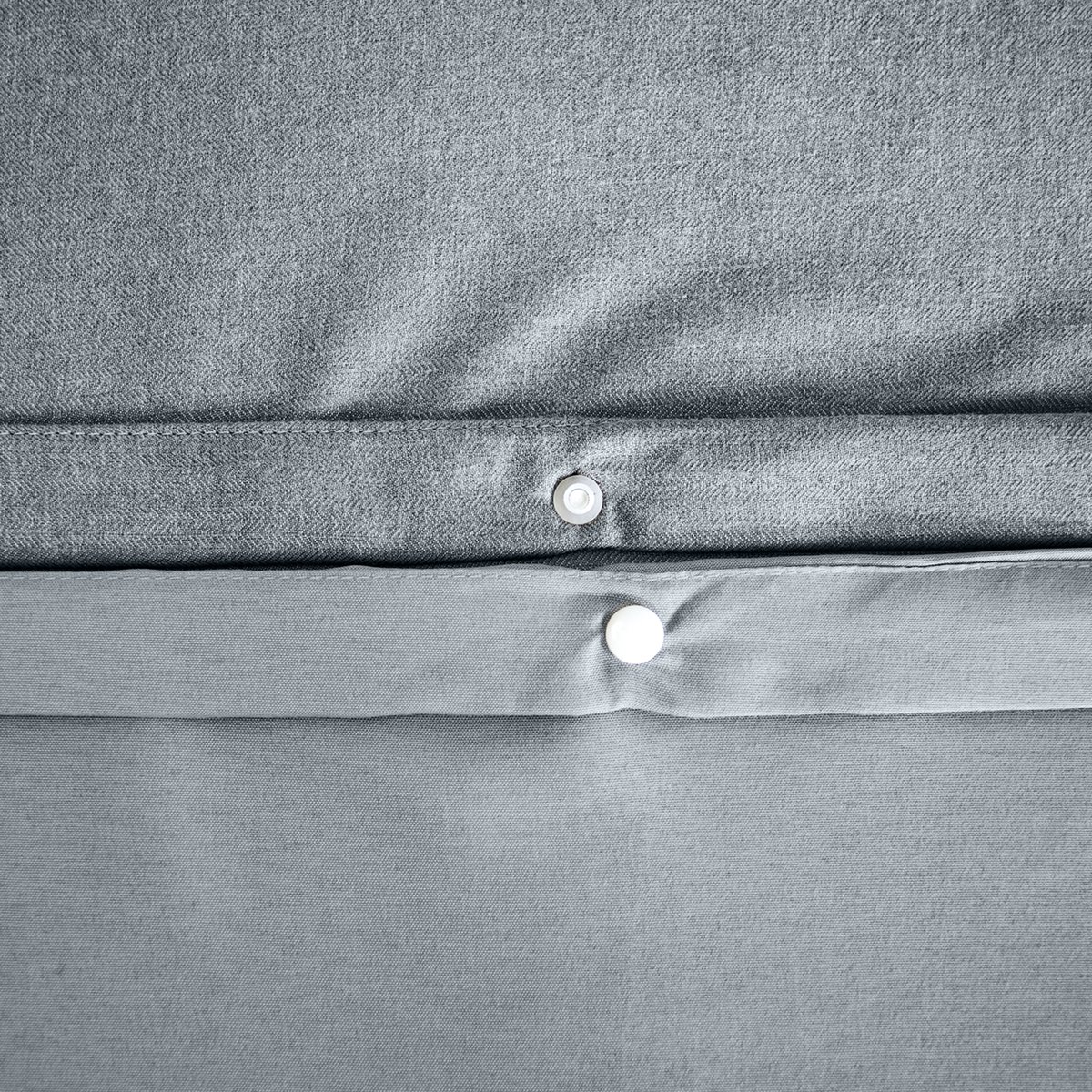 Parure de lit flanelle douce et confort gris foncé, HOME MAISON