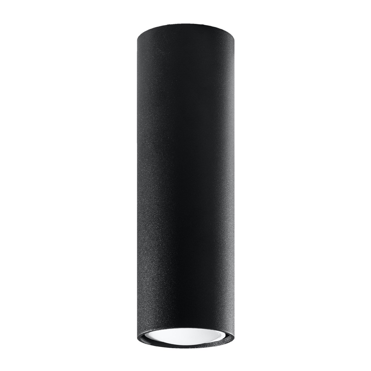 Plafonnier Acier Noir GU10 1 Lagos 20 noir, EDEN