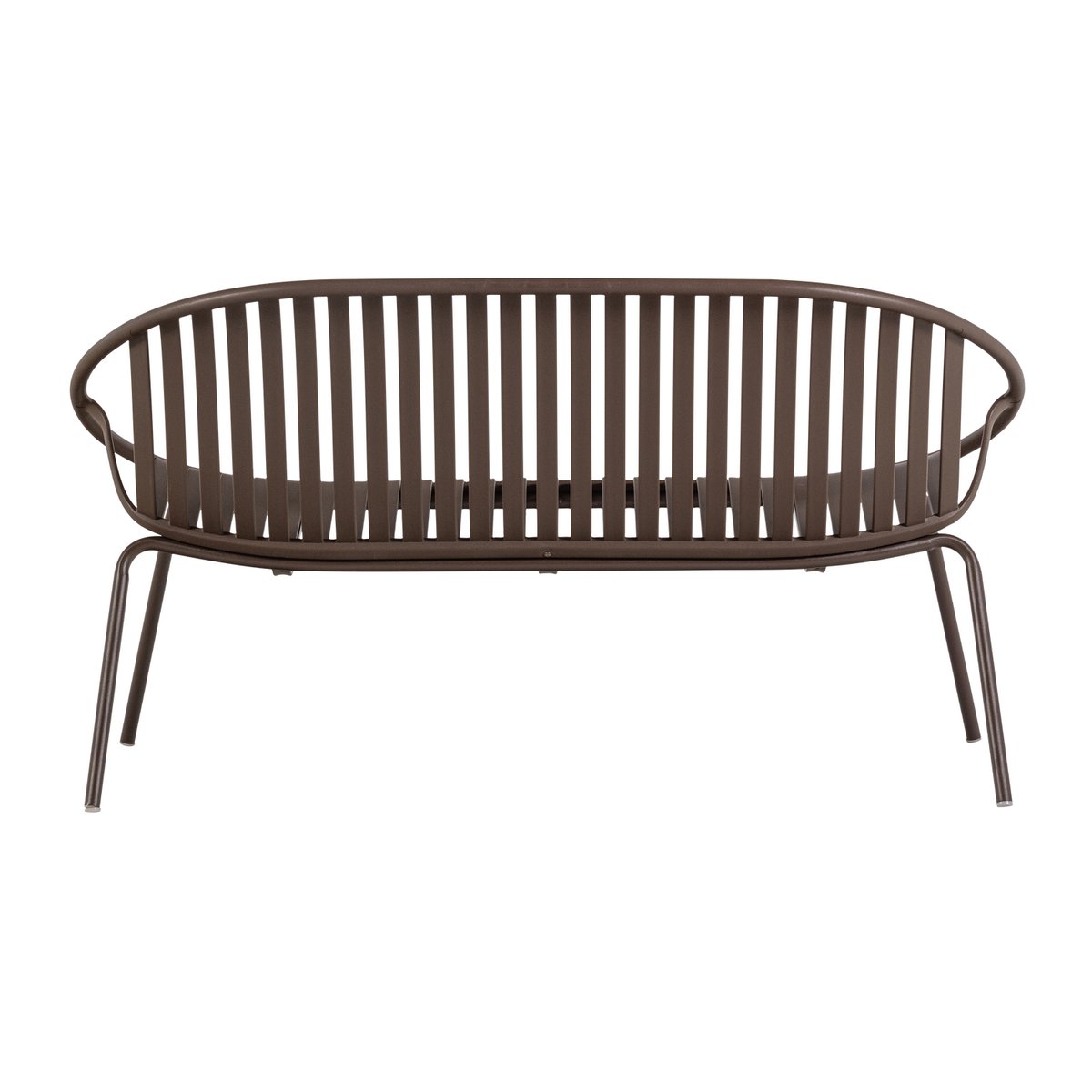 Canapé de jardin en fer 2 places BRUCE violet/brun, WOOOD